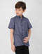 KIDS RADEN SHORT SLEEVE SHIRT (NAVY BLUE)